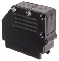863093c50alf Amphenol Communications Solutions 863093C Series Thermoplastic Angled, Straight D Sub Backshell, 50 Way, Strain Relief