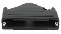 mhdtzk37-bk-ra-pc-bk-k MH Connectors MHDTZK-BK Series Zinc D Sub Backshell, 37 Way, Strain Relief