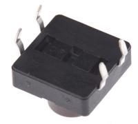 dts25nv APEM Brown Plunger Tactile Switch, SPST 50 mA @ 12 V dc 4.2mm