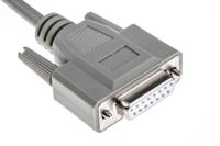 1656288 Phoenix Contact Male 15 Pin D-sub to Female 15 Pin D-sub Serial Cable, 5m PVC