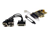 ex-45364 Exsys 4 Port PCIe RS232, RS422, RS485 Serial Card