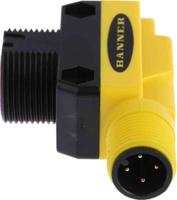 qs186eq8 Banner Through Beam Photoelectric Sensor, Barrel Sensor, 20 m Detection Range