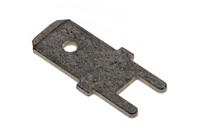 725964-2 TE Connectivity FASTON .250 Silver Uninsulated Male Spade Connector, PCB Tab, 6.3 x 0.8mm Tab Size