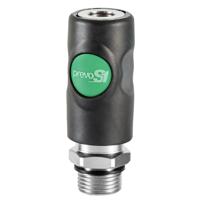 esi-071153cp PREVOST Composite Body Male Safety Quick Connect Coupling, G 1/2 Male Threaded