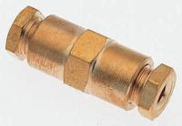 180200400 Norgren 18 Series Straight Tube-to-Tube Adaptor, Push In 4 mm to Push In 4 mm, Tube-to-Tube Connection Style