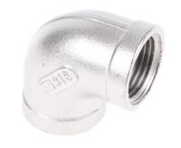 499-2874 RS PRO Stainless Steel Pipe Fitting, 90° Elbow, Female G 3/8in x Female G 3/8in