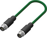 201-7160 RS PRO Male 4 way M12 to Male 4 way M12 Sensor Actuator Cable, 2 m