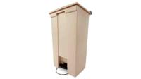fg614600beig Rubbermaid Commercial Products Legacy Step-On 87L Beige Pedal Plastic Waste Bin