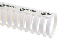 598-620 RS PRO White Slotted Flexible Panel Trunking - Flexible Slot, W40 mm x D40mm, L0.5m, Polypropylene