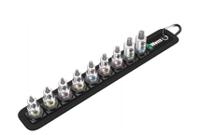 3972 Wera 9-Piece 3/8 in Bit Socket Set , Torx Bit