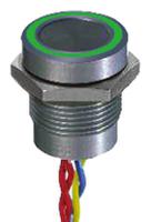 pbar1afb000a0g APEM Illuminated Piezo Switch, Momentary, Pulse, SPST, IP68, Through Hole, 200 mA @ 24 V dc, -40 → +75°C
