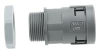 svnd-p167gt-8 PMA Straight, Cable Conduit Fitting, 17mm Nominal Size, PG16, PA 6, Grey IP66 rating