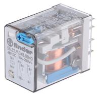 553290480040 Finder Plug In Power Relay, 48V dc Coil, 20A Switching Current, DPDT