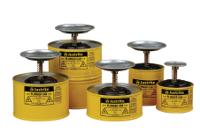 jut10118yl Justrite Galvanised Steel Plunger Can, 1L