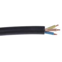 863-4011 RS PRO TRS 1 mm² 3 Core Power Cable, H05RR-F, Black CPE, 100m