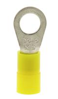 178-7263 RS PRO Insulated Ring Terminal, 6.5mm Stud Size, 2.5mm² to 6mm² Wire Size, Yellow