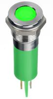 134-5541 RS PRO Green Panel Mount Indicator, 2V dc, 14mm Mounting Hole Size, Faston, Solder Lug Termination, IP67