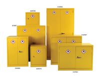 251-867 RS PRO Yellow Steel Lockable 2 Door Hazardous Substance Cabinet, 1535mm x 1125mm x 560mm