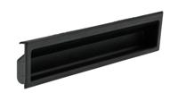 216-914 RS PRO Painted Black Black Polyamide Handle 19 mm Height, 36.5mm Width, 131.3mm Length