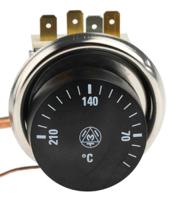 733-4726 RS PRO Capillary Thermostat, +210°C Max, SPDT, Automatic Reset, Panel Mount