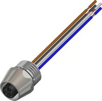 283-4994 RS PRO Industrial Circular Connector, 4 Contacts, Panel, M12 Connector, Plug, Socket, Female, IP67, RS PRO Series