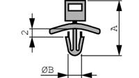 rnd-475-00414 Cable tie mount 3.8mm PU=Pack of 100 pie