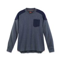 17overno1492tm Parade Blue Polyester Long Sleeve T-Shirt, UK- M, EUR- M