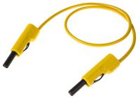 973-645103 Hirschmann Test & Measurement, 16A, 60V dc, Yellow, 500mm Lead Length