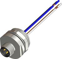 283-5004 RS PRO Industrial Circular Connector, 4 Contacts, Panel, M12 Connector, Plug, Socket, Male, IP67, RS PRO Series