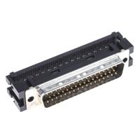 1658607-1 TE Connectivity Amplimite HDF-20 50 Way Right Angle Cable Mount D-sub Connector Plug, 2.76mm Pitch