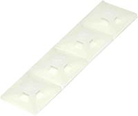 204-0240 RS PRO Self Adhesive Natural Cable Tie Mount 12.5 mm x 12.5mm, 3.2mm Max. Cable Tie Width