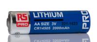 221-1623 RS PRO Lithium Manganese Dioxide AA Batteries 3V