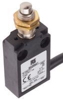 902-6941 RS PRO Plunger Limit Switch, NO/NC, IP67, DPST, Thermoplastic Housing, 240V ac Max, 5A Max