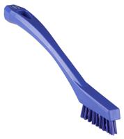 44018 Vikan Extra Hard Bristle Purple Scrubbing Brush, 15mm bristle length, PET bristle material