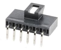 105313-1206 Molex Nano-Fit Series Right Angle Through Hole PCB Header, 6 Contact(s), 2.5 mm Pitch, 1 Row, Shrouded