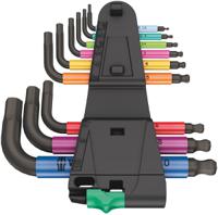 05133164001 Wera 9 piece L Shape Metric Hex Key Set, 1 x 1.5x50 mm, 1 x 2.0x56 mm, 1 x 2.5x63 mm, 1 x 3.0x71 mm, 1 x 4.0x80 mm, 1 x