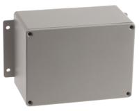 621-4895 RS PRO Grey Die Cast Aluminium Enclosure, IP66, Flanged, Grey Lid, 168.7 x 101.6 x 76.5mm