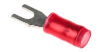 130521 TE Connectivity PIDG Insulated Crimp Spade Connector, 0.3mm² to 1.4mm², 22AWG to 16AWG, M2.5 Stud Size Nylon, Red