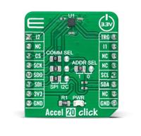 mikroe-4888 MikroElektronika Accel 20 Click Accelerometer Sensor Add On Board for KX134-1211 MikroBus