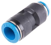 qs-12-10 Festo QS Series Reducer Nipple, Push In 12 mm to Push In 10 mm, Tube-to-Tube Connection Style, 153040