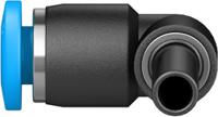 qsml-4h Festo QSL Series Elbow Tube-toTube Adaptor, Push In 4 mm to Push In 4 mm, Tube-to-Tube Connection Style, 153347
