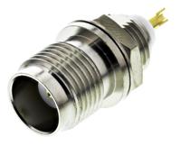 j01011h2615 Telegartner, Jack Panel Mount TNC Connector, 50Ω, Solder Termination, Straight Body