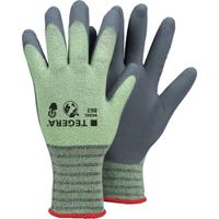 863-8 Tegera TEGERA Grey, Green Recycled Polyester, Spandex Recycled Polyester, Spandex Work Gloves, Size 8, Nitrile Foam
