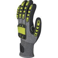 vv913ja09 Delta Plus EOS Grey Nitrile Glove, Size 9, Nitrile Coating