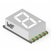 157143v12800 157143V12800 Wurth Elektronik 7-Segment LED Display, CA Green 35 mcd RH DP 14.2mm