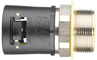 7tca296170r0275-at21m20sably Adaptaflex Straight-Swivel External Thread, Conduit Fitting, 21/22mm Nominal Size, M20, Nylon 66, Black