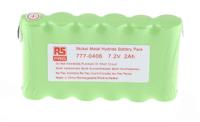 777-0406 RS PRO 7.2V NiMH Rechargeable Battery Pack, 2Ah - Pack of 1
