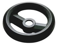 161-1979 RS PRO Black Glass-Fibre Reinforced Technopolymer Hand Wheel, 160mm diameter