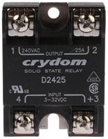 d2425 Sensata Crydom Solid State Relay, 25 A rms Load, Surface Mount, 280 V rms Load, 32 V Control