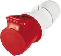 3136347 Scame IP44 Red Cable Mount 3P + N + E Industrial Power Socket, Rated At 63A, 415 V
